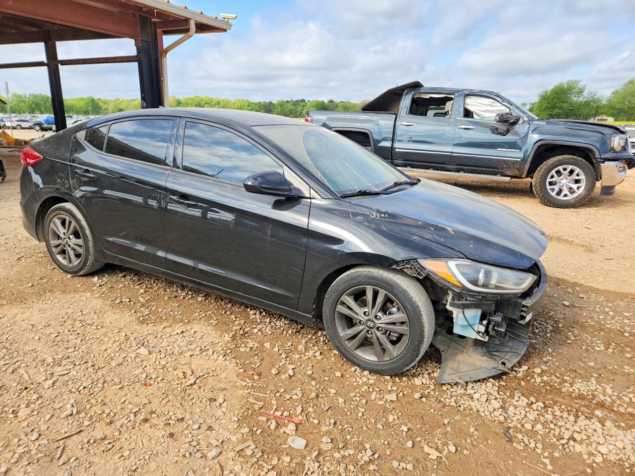 2018 Hyundai Elantra Sel Black vin: 5NPD84LF0JH321316