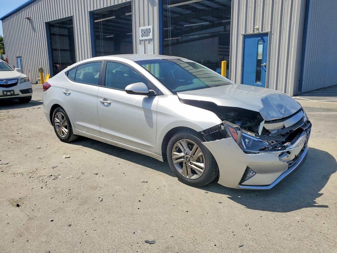 2020 Hyundai Elantra Sel Silver vin: 5NPD84LF0LH514648