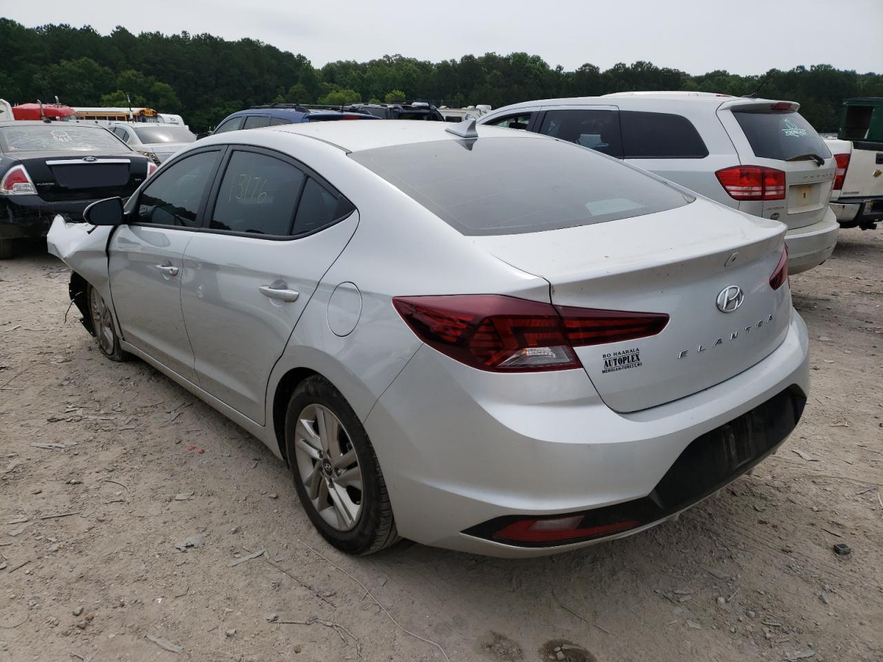 2020 Hyundai Elantra Sel Silver vin: 5NPD84LF0LH519994
