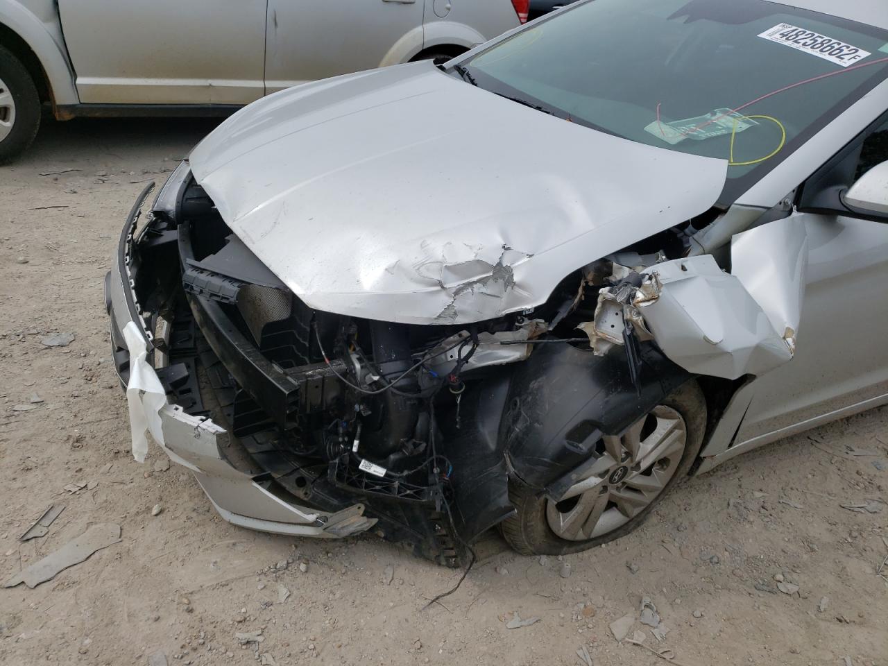 2020 Hyundai Elantra Sel Silver vin: 5NPD84LF0LH519994