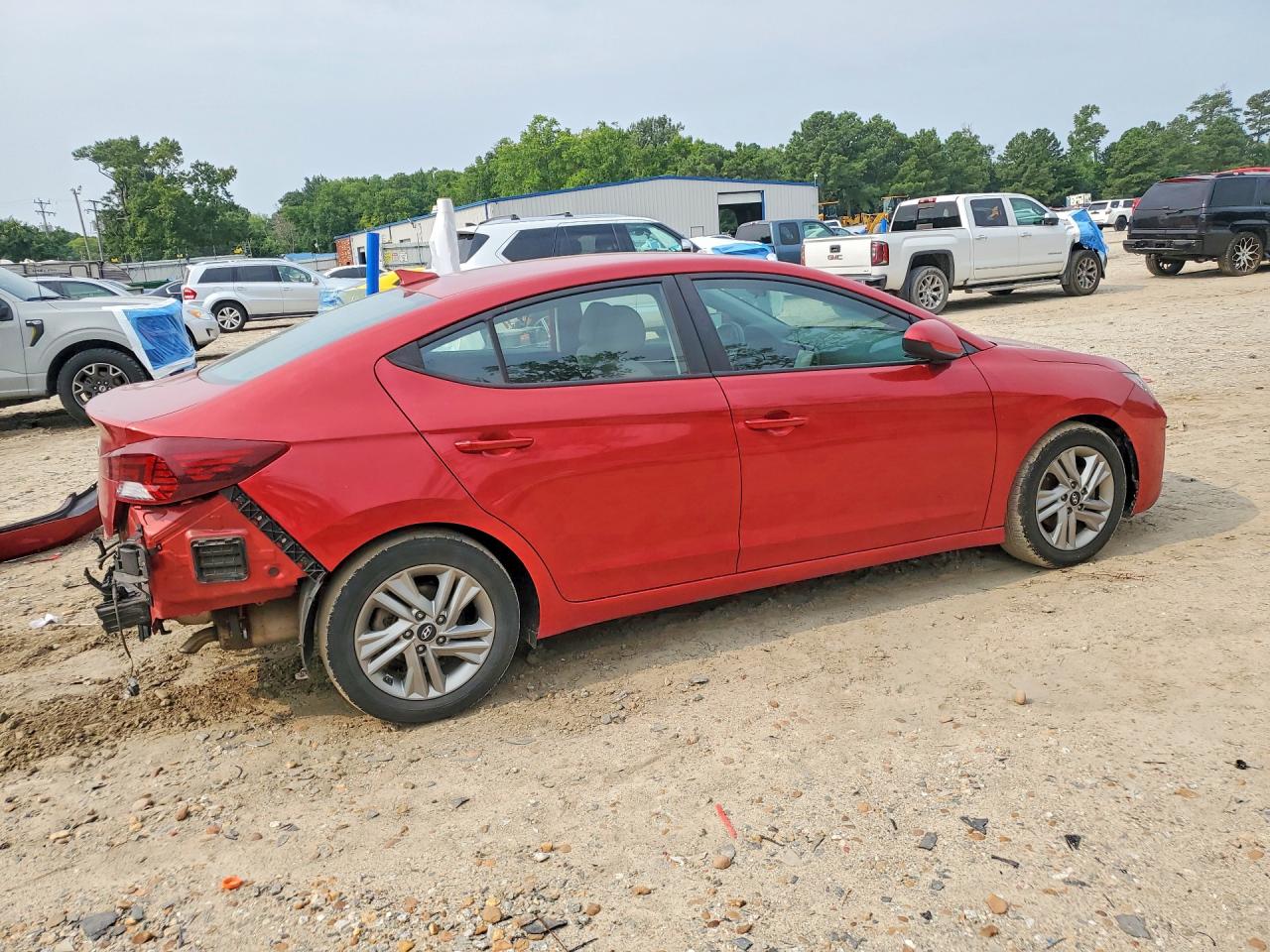 2020 Hyundai Elantra Sel Красный vin: 5NPD84LF0LH531580