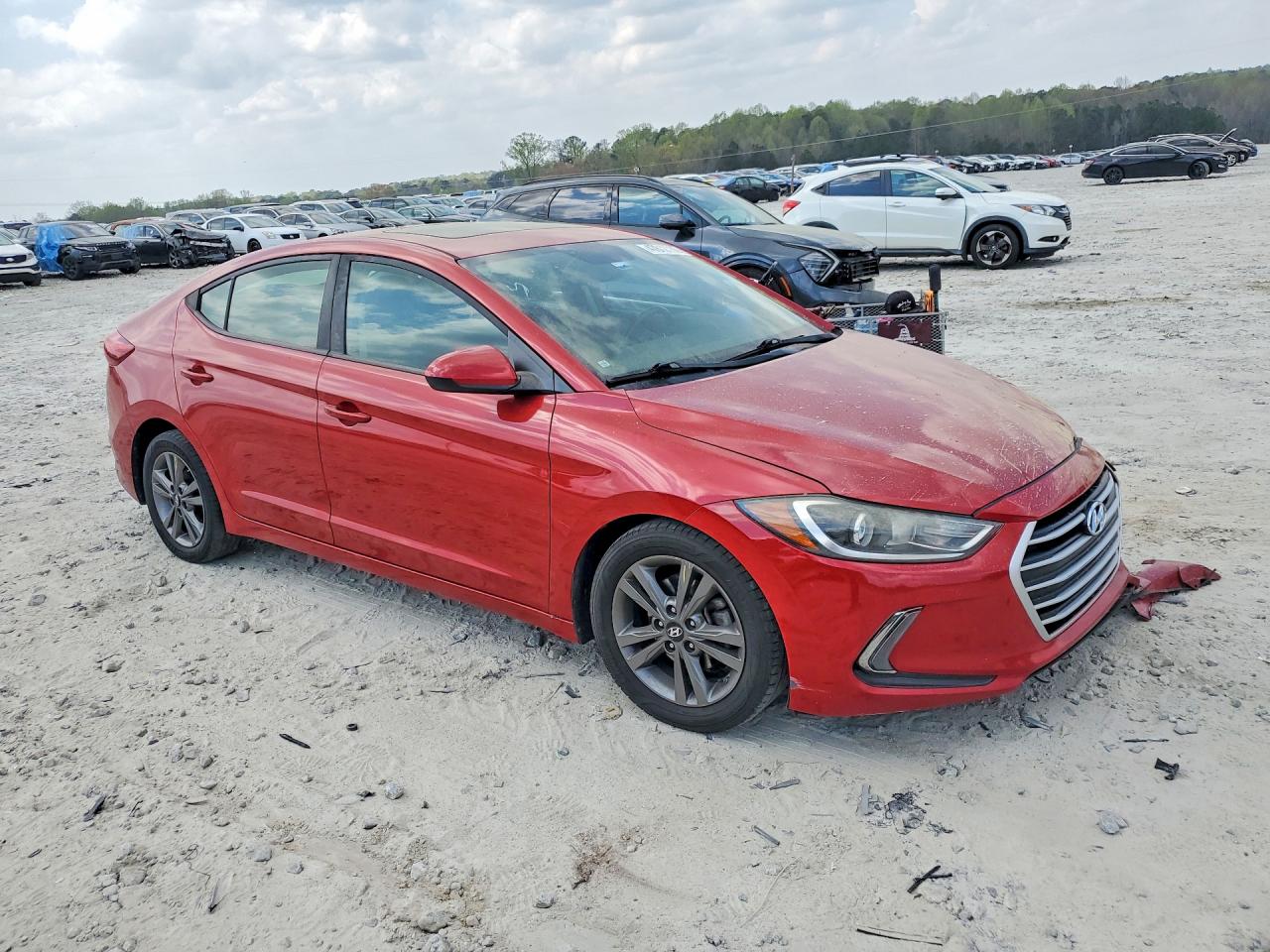 2017 Hyundai Elantra Value Edition Red vin: 5NPD84LF1HH117120