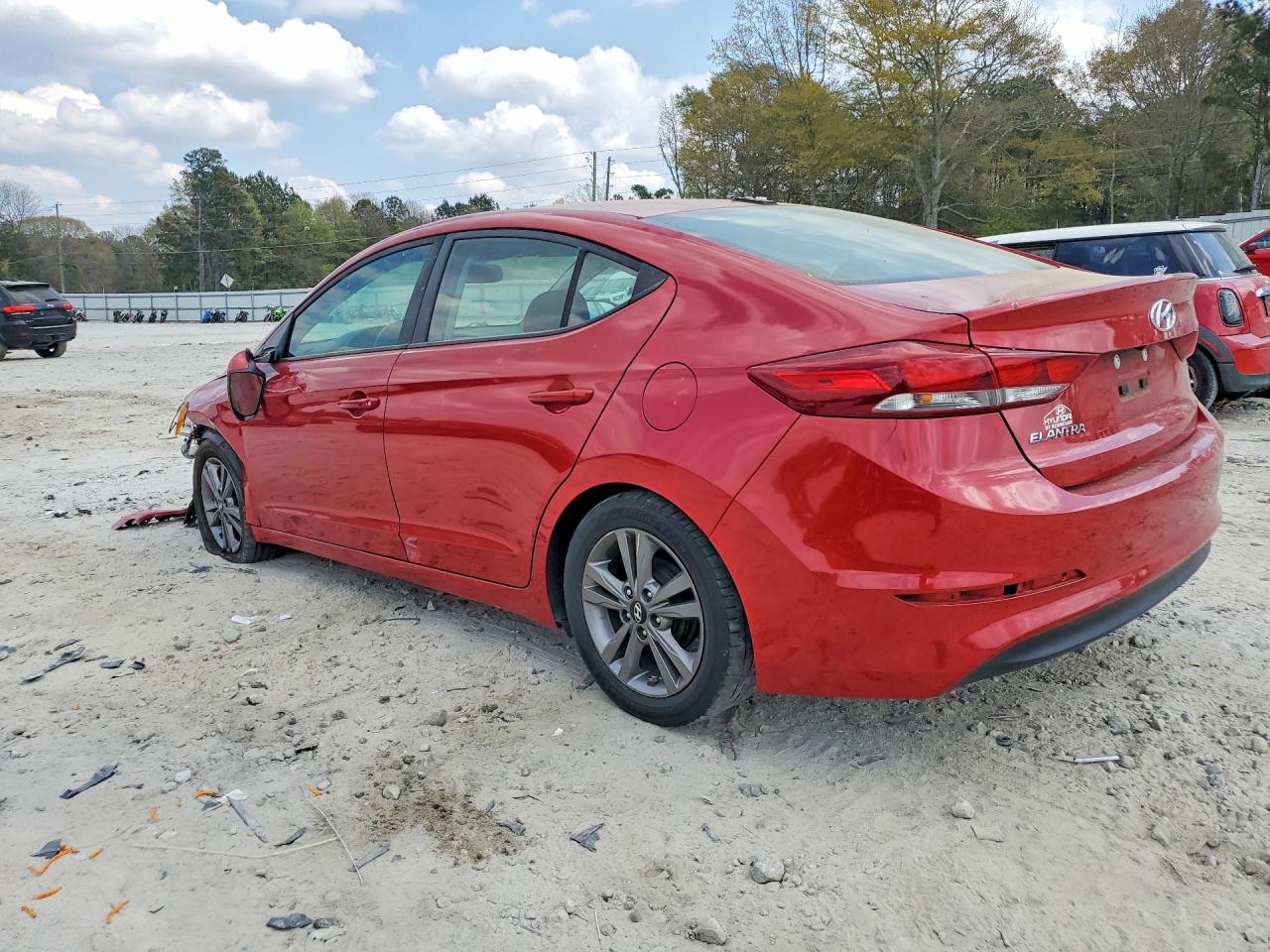 2017 Hyundai Elantra Value Edition Red vin: 5NPD84LF1HH117120