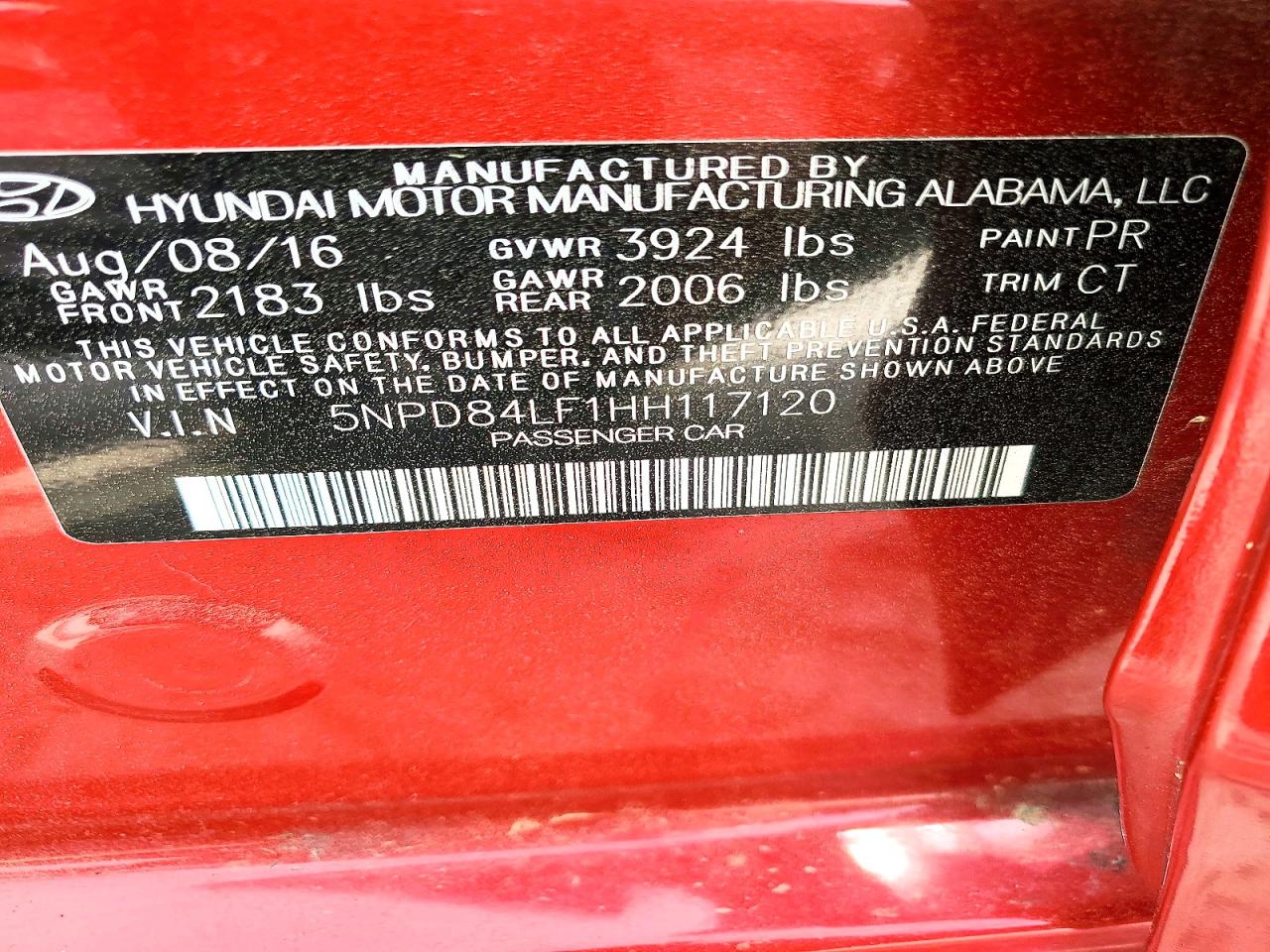 2017 Hyundai Elantra Value Edition Red vin: 5NPD84LF1HH117120