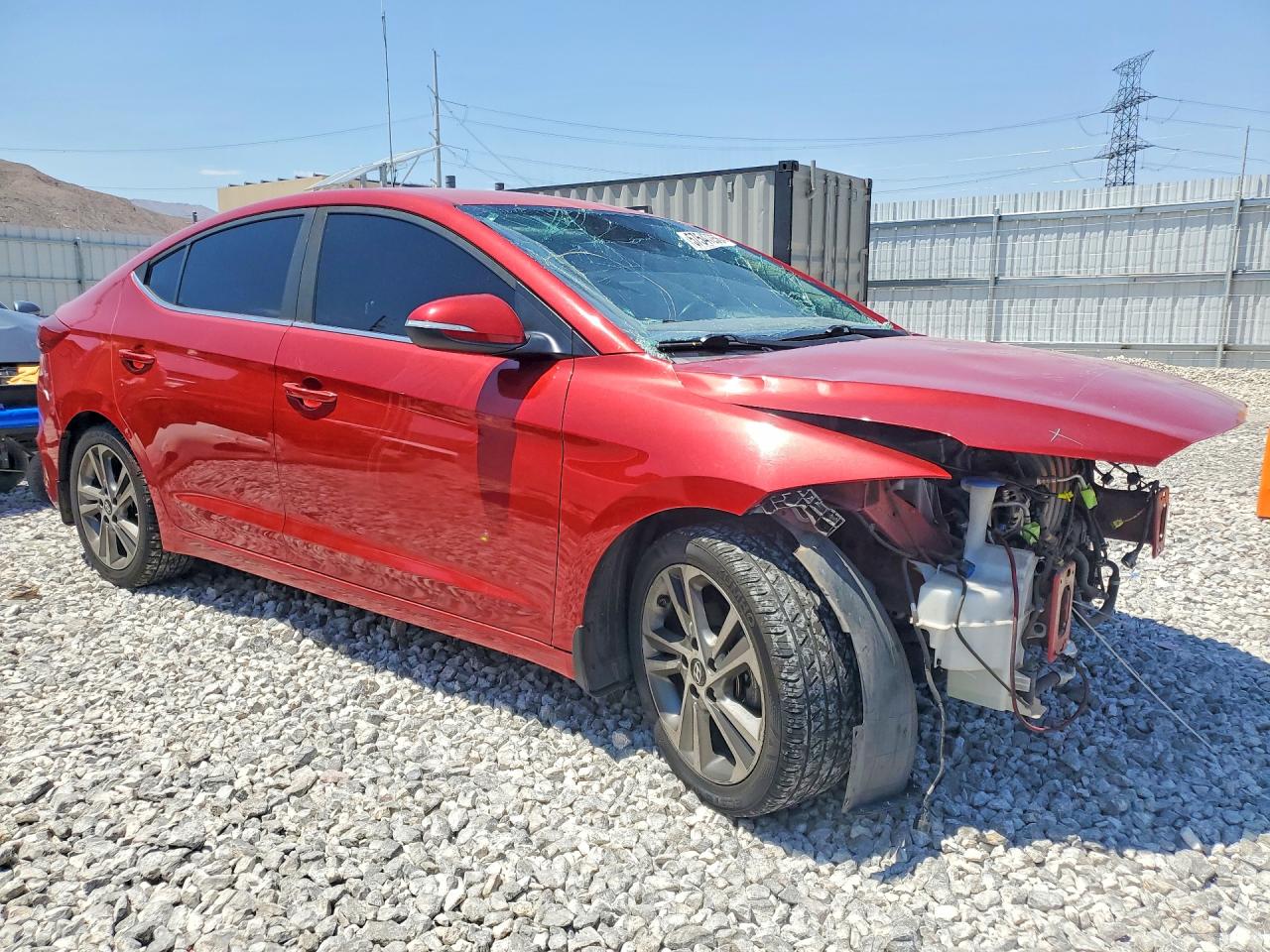 2018 Hyundai Elantra Limited Red vin: 5NPD84LF1JH217594
