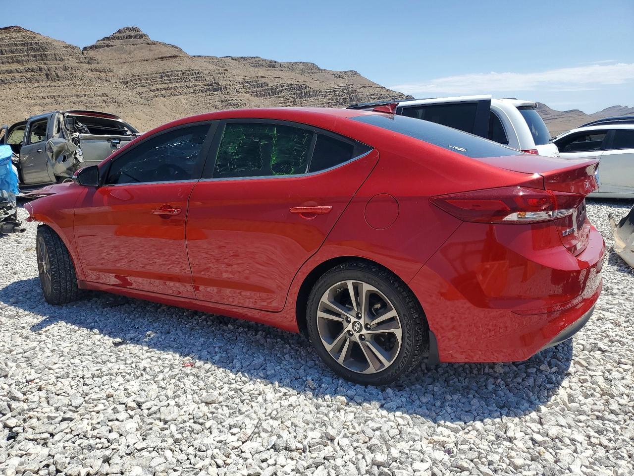 2018 Hyundai Elantra Limited Red vin: 5NPD84LF1JH217594