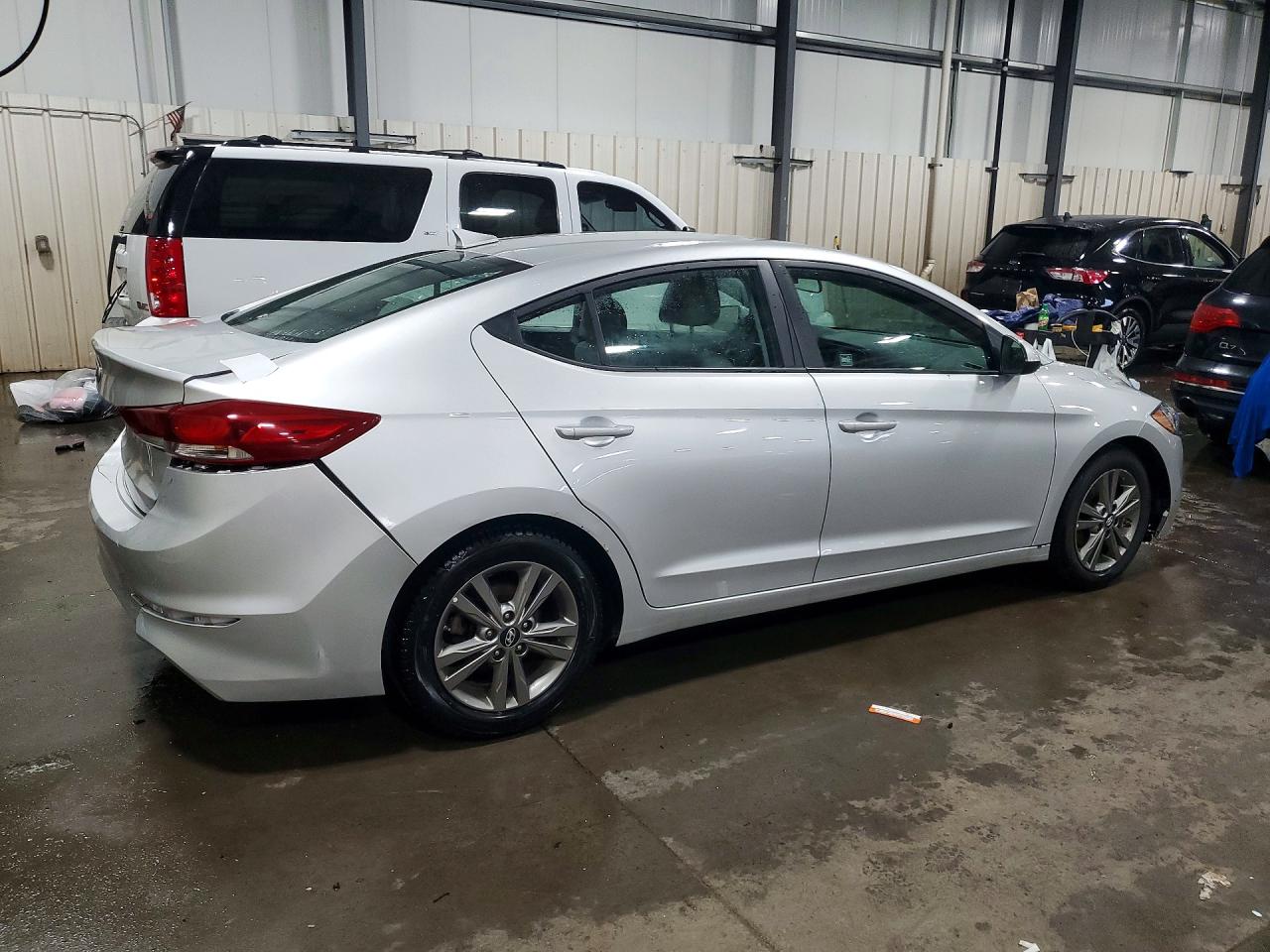 2018 Hyundai Elantra Sel Silver vin: 5NPD84LF1JH217949