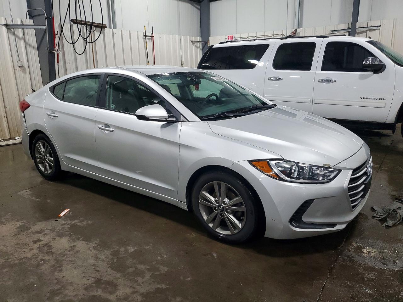 2018 Hyundai Elantra Sel Silver vin: 5NPD84LF1JH217949