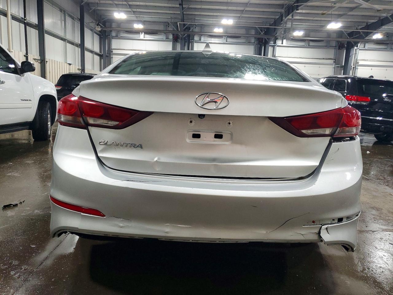 2018 Hyundai Elantra Sel Silver vin: 5NPD84LF1JH217949