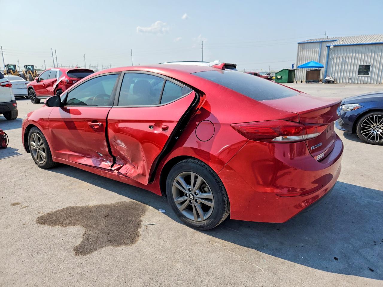2018 Hyundai Elantra Sel Red vin: 5NPD84LF1JH346726