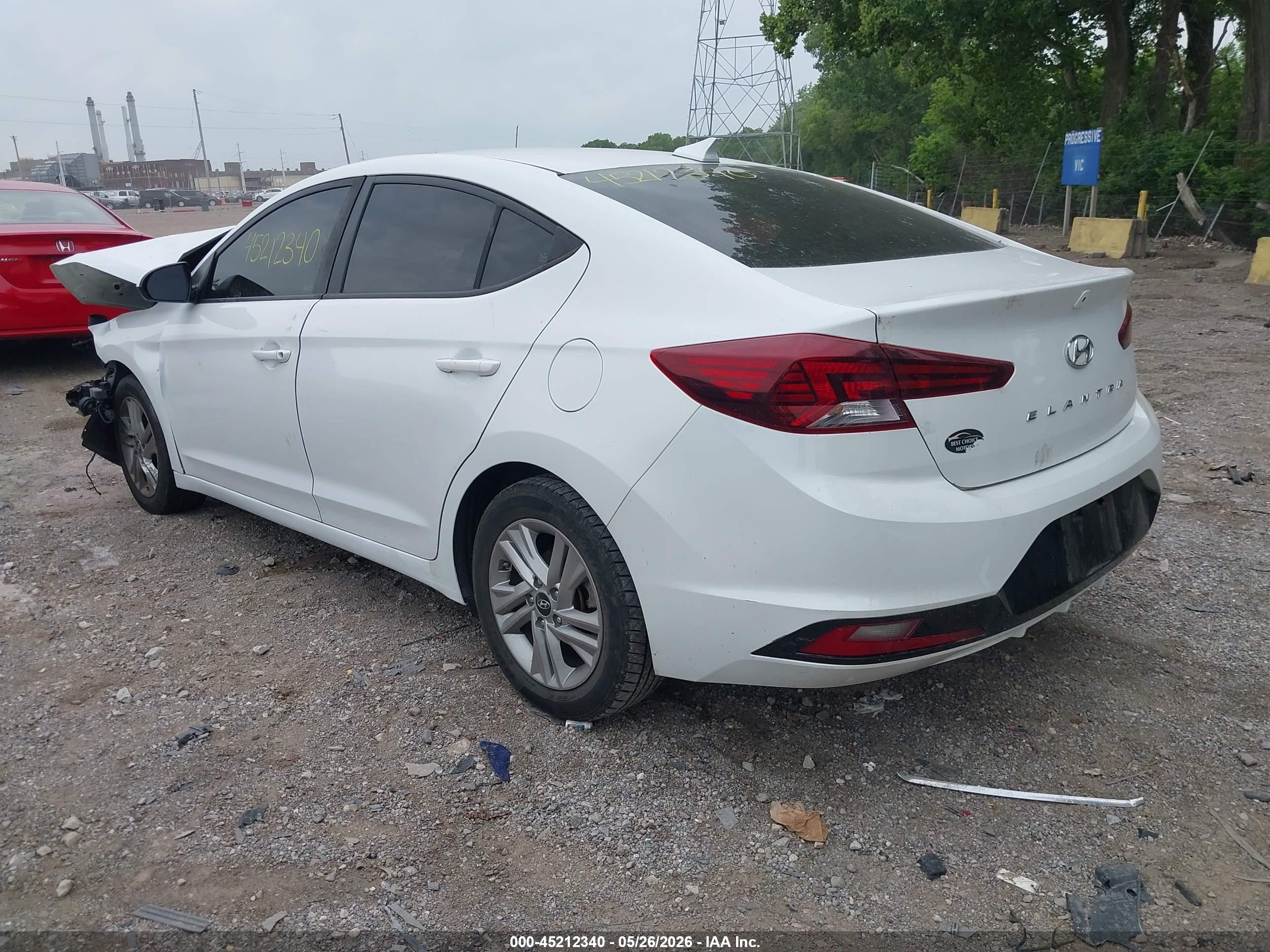 2020 Hyundai Elantra Sel White vin: 5NPD84LF1LH538103