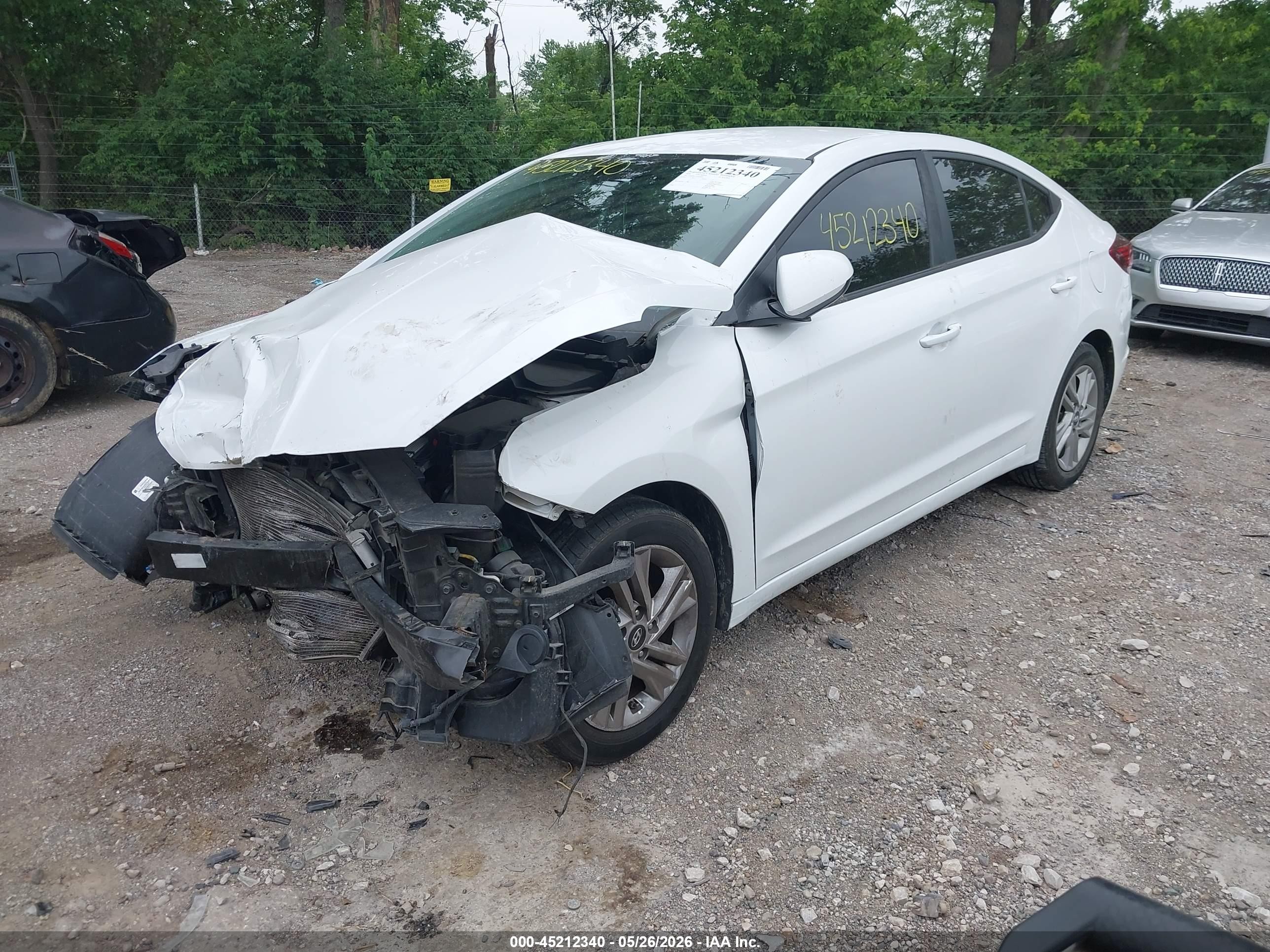 2020 Hyundai Elantra Sel White vin: 5NPD84LF1LH538103