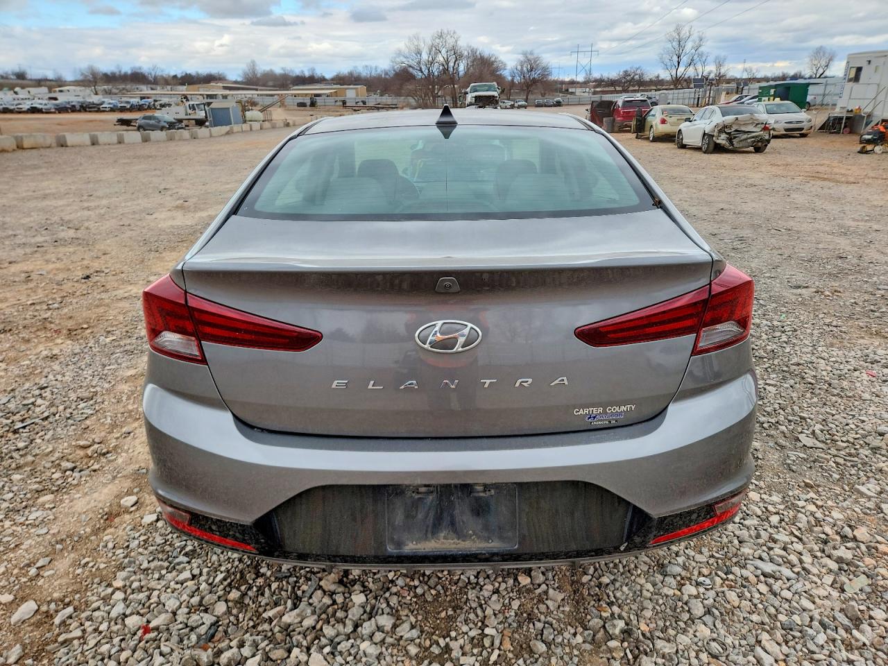 2020 Hyundai Elantra Gray vin: 5NPD84LF1LH541499