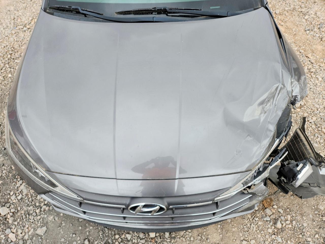 2020 Hyundai Elantra Gray vin: 5NPD84LF1LH541499