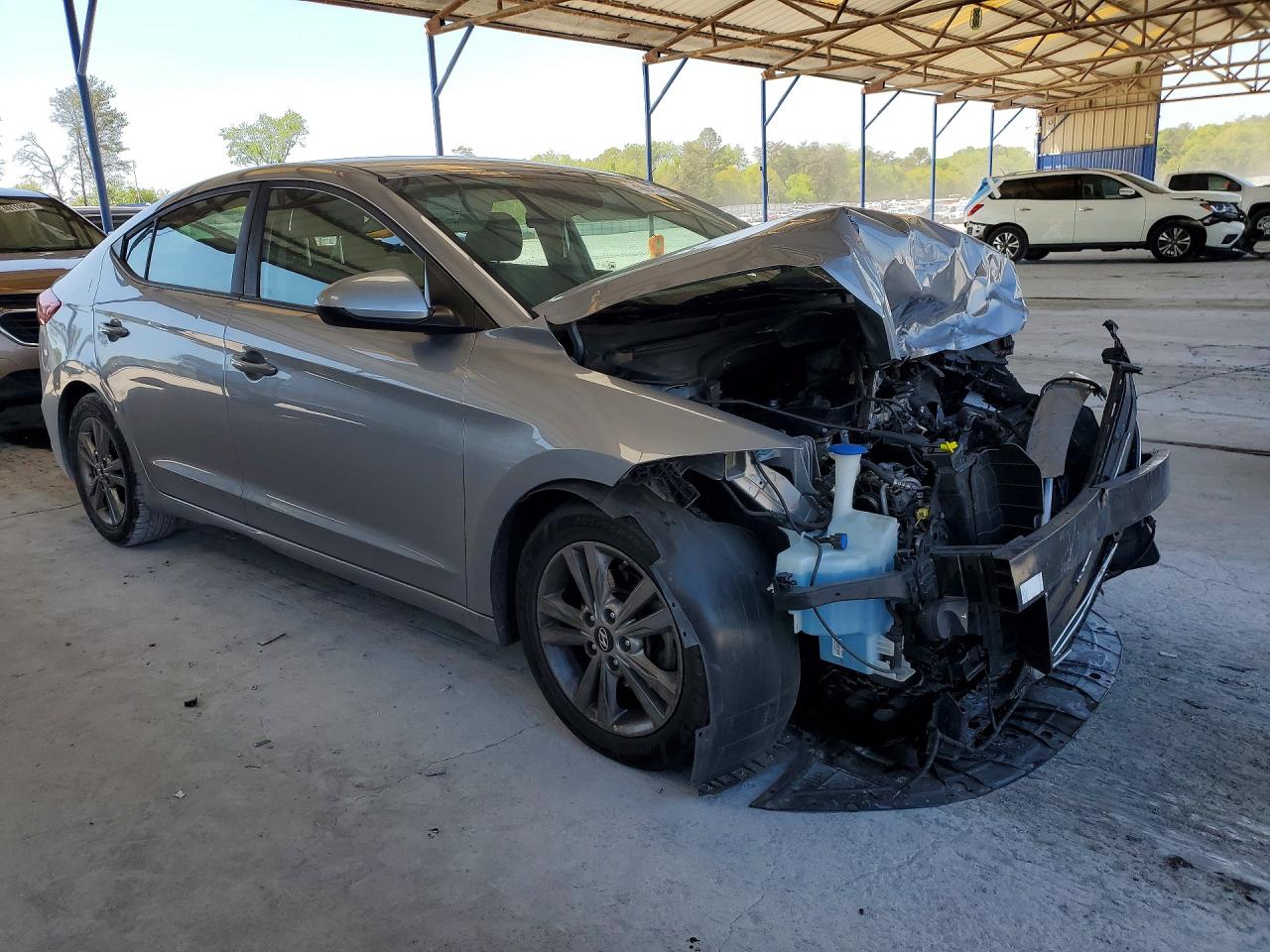2017 Hyundai Elantra Se Silver vin: 5NPD84LF2HH083561