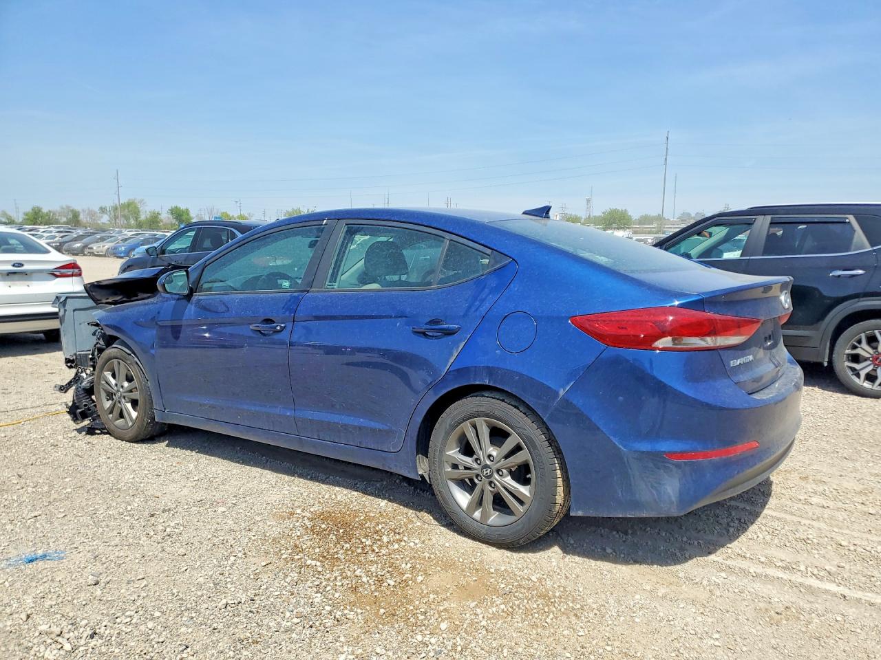 2017 Hyundai Elantra Se Синий vin: 5NPD84LF2HH099081