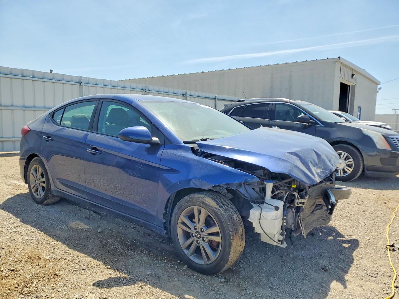 2017 Hyundai Elantra Se Синий vin: 5NPD84LF2HH099081