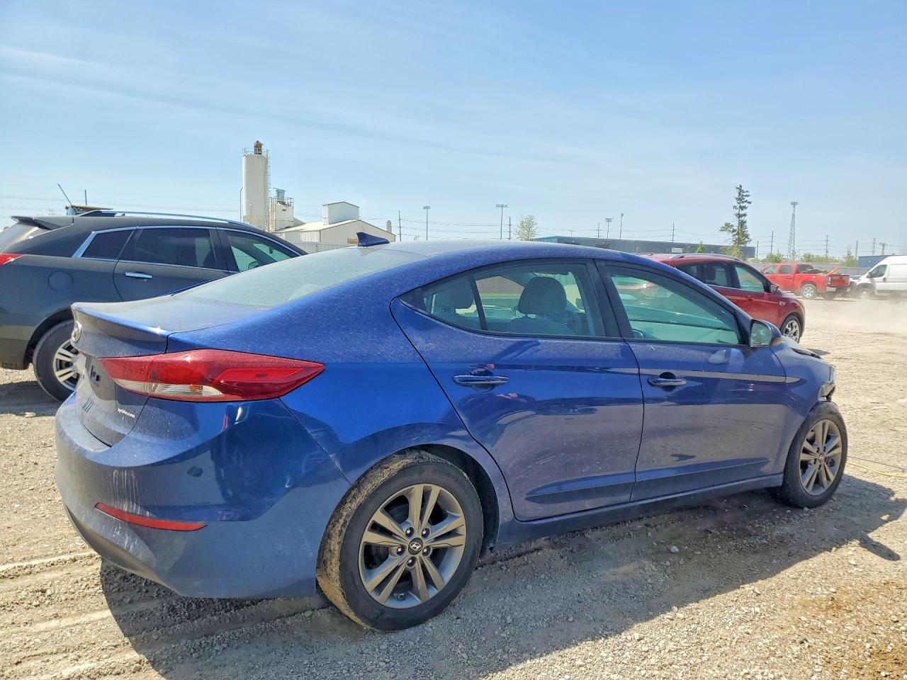 2017 Hyundai Elantra Se Синий vin: 5NPD84LF2HH099081