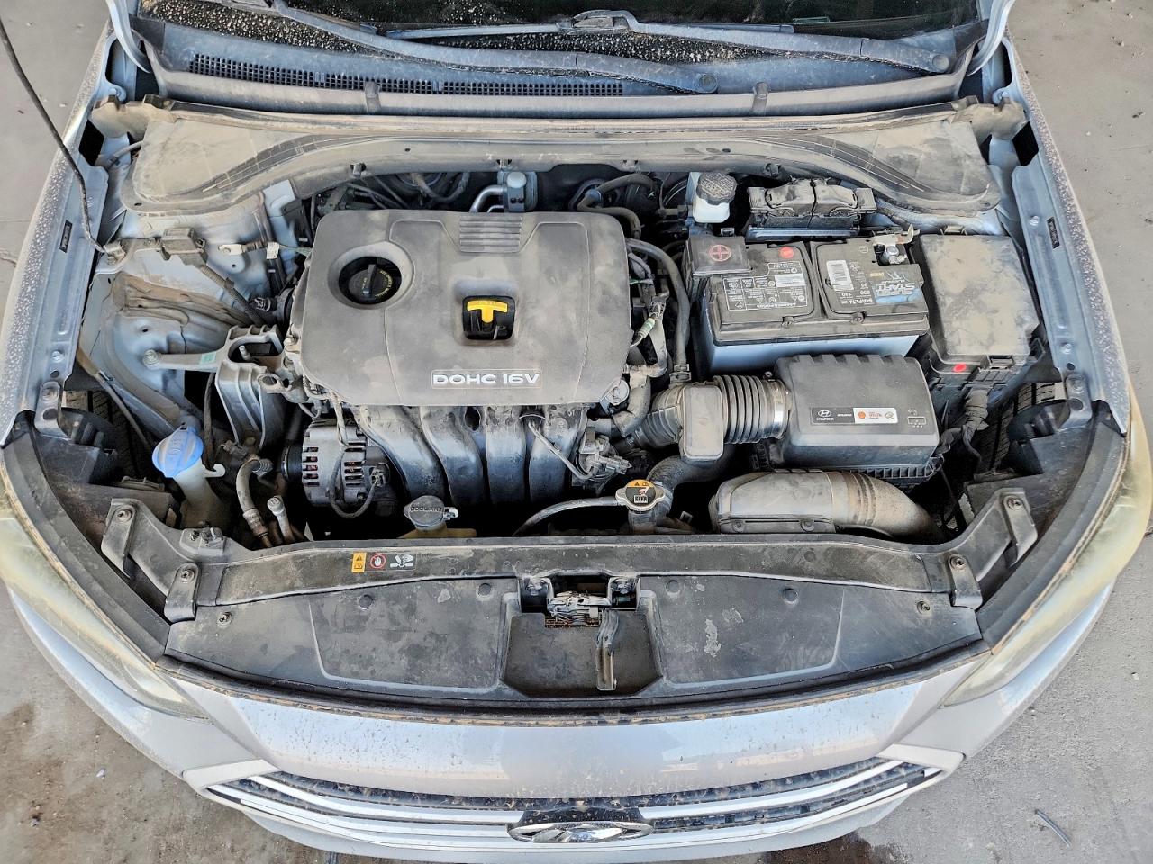 2017 Hyundai Elantra Se Gray vin: 5NPD84LF2HH107776