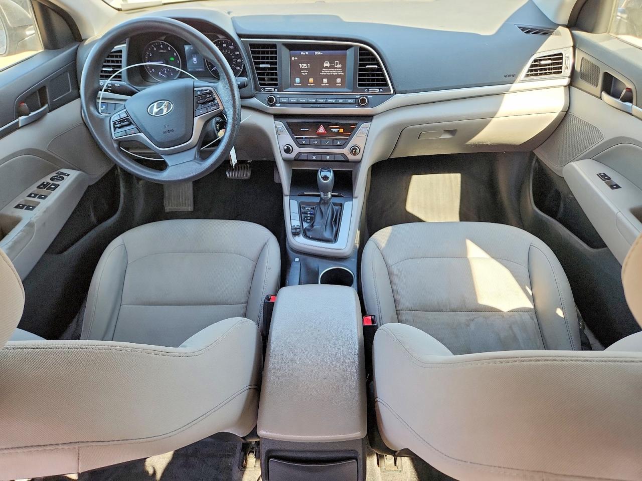 2018 Hyundai Elantra Sel Gray vin: 5NPD84LF2JH326808
