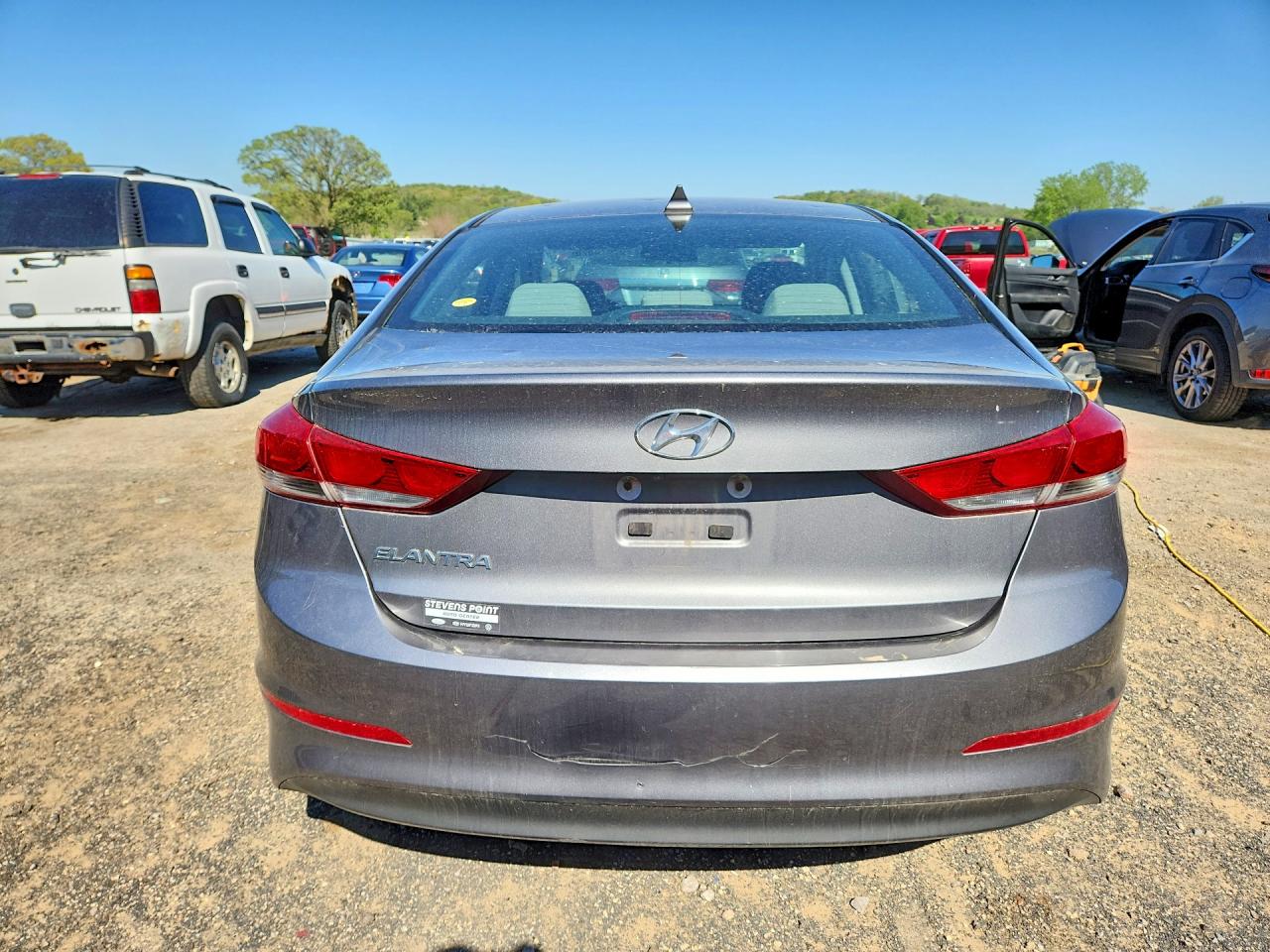 2018 Hyundai Elantra Sel Gray vin: 5NPD84LF2JH326808