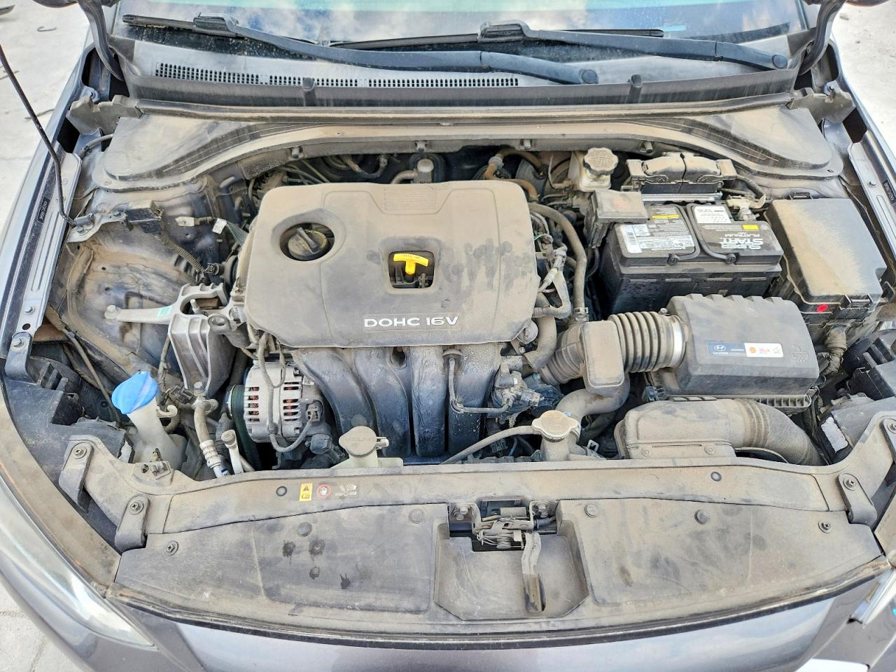 2018 Hyundai Elantra Sel Gray vin: 5NPD84LF2JH329434