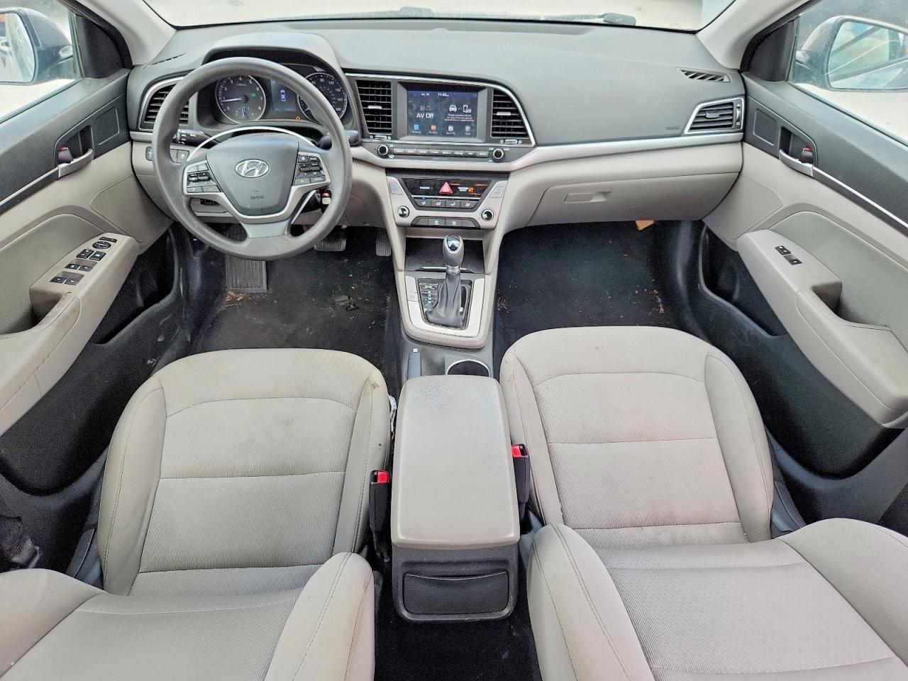 2018 Hyundai Elantra Sel Gray vin: 5NPD84LF2JH329434