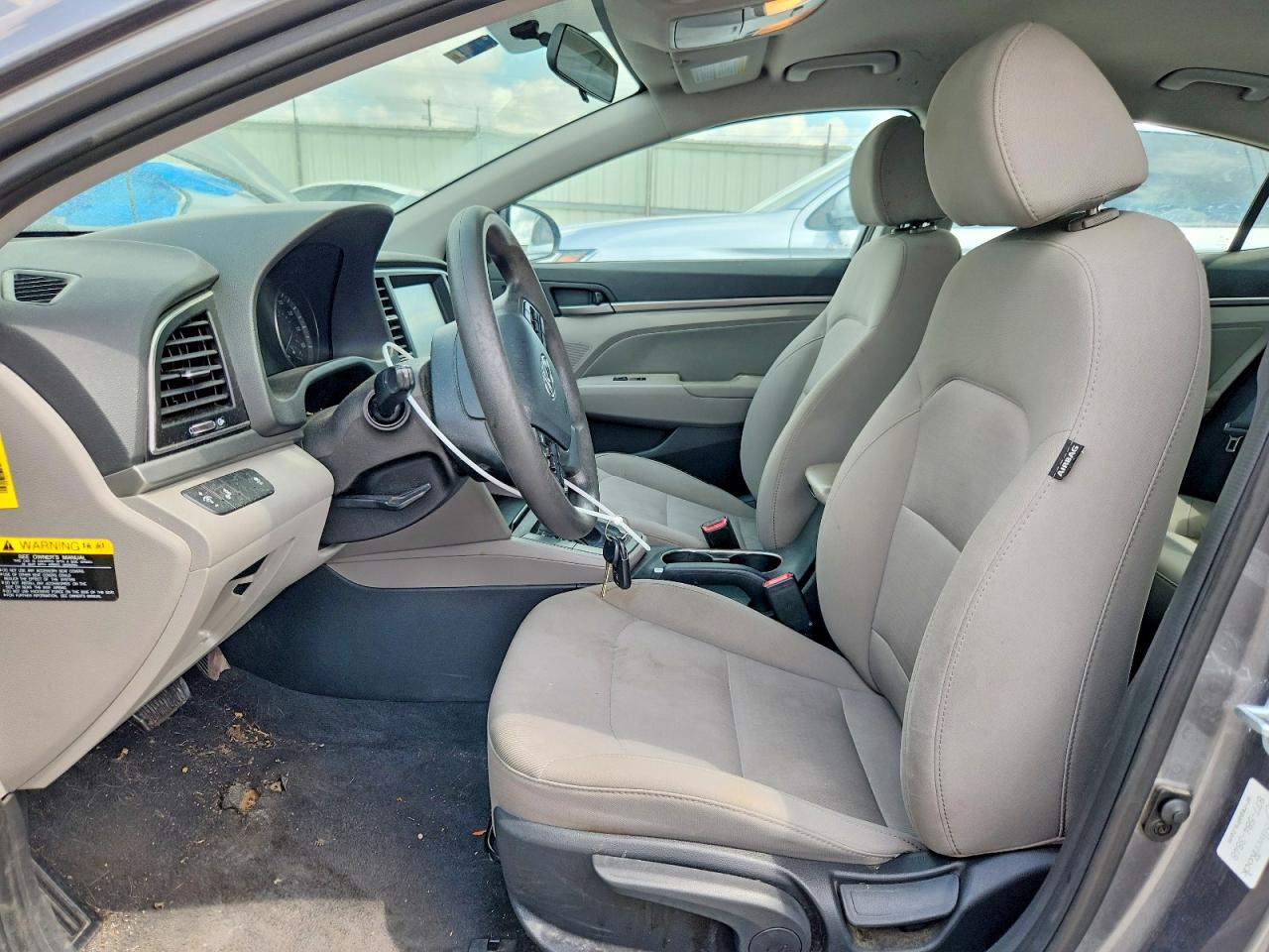 2018 Hyundai Elantra Sel Gray vin: 5NPD84LF2JH329434