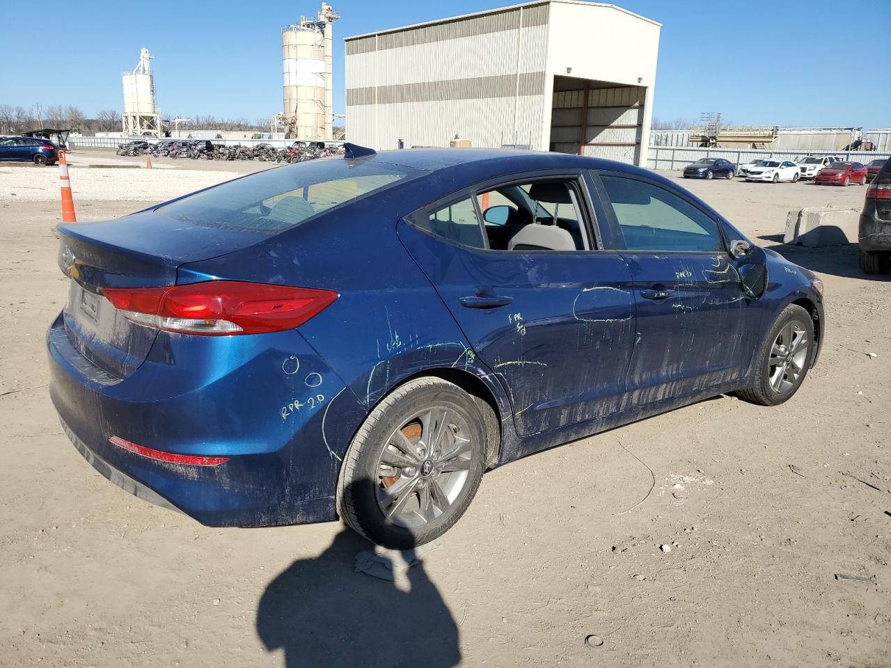 2018 Hyundai Elantra Sel Blue vin: 5NPD84LF2JH354463