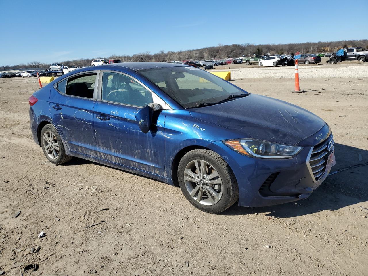 2018 Hyundai Elantra Sel Blue vin: 5NPD84LF2JH354463