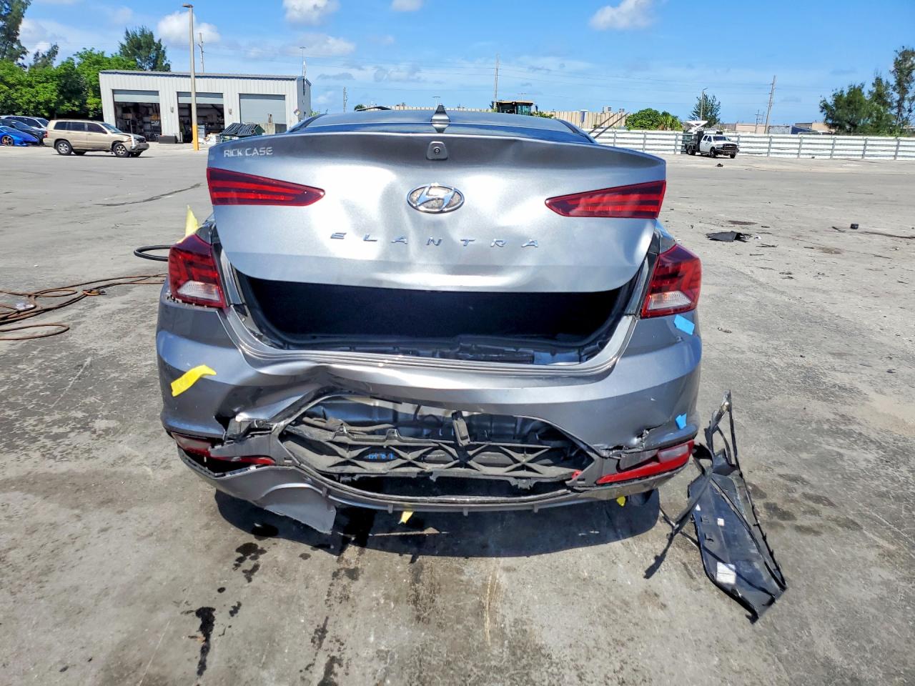 2019 Hyundai Elantra Value Edition Gray vin: 5NPD84LF2KH459540