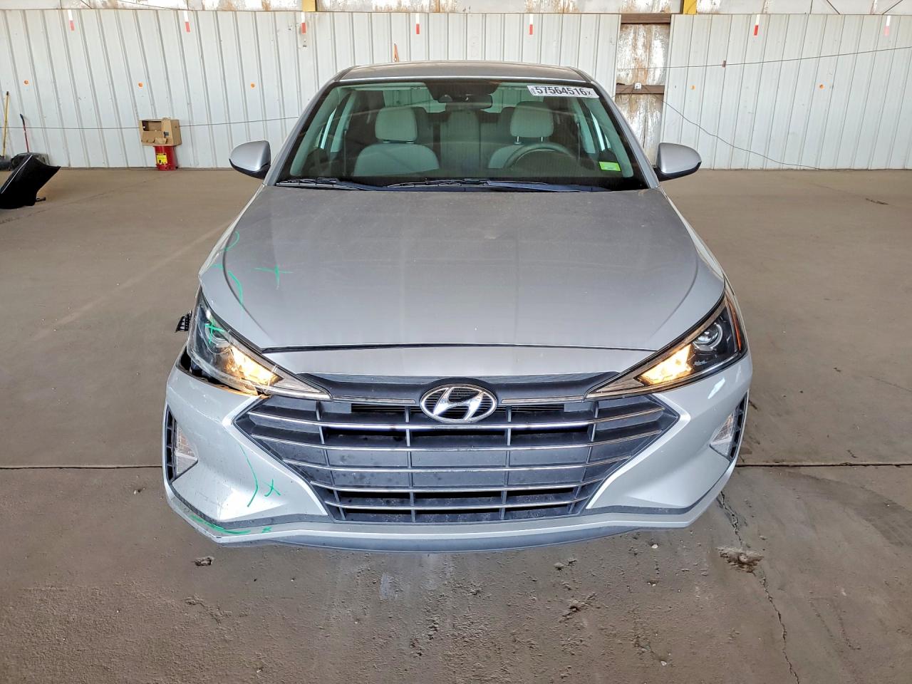 2020 Hyundai Elantra Sel Silver vin: 5NPD84LF2LH498307