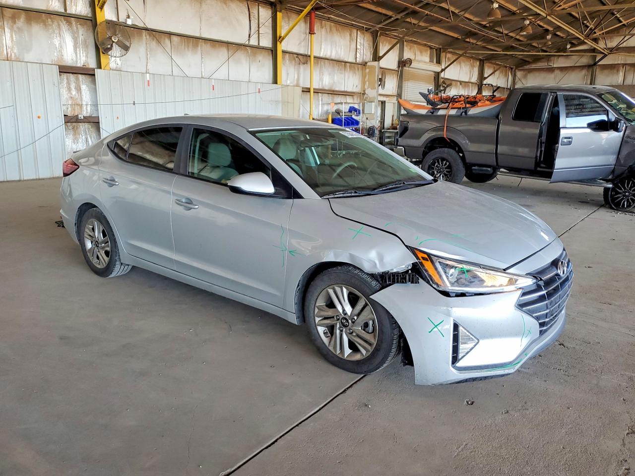 2020 Hyundai Elantra Sel Silver vin: 5NPD84LF2LH498307