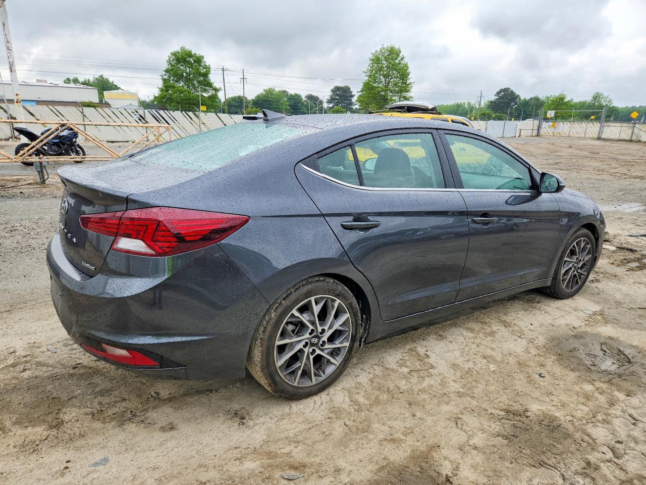 2020 Hyundai Elantra Limited Gray vin: 5NPD84LF2LH551667