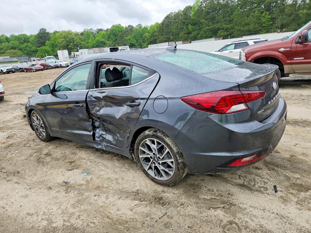 2020 Hyundai Elantra Limited Gray vin: 5NPD84LF2LH551667