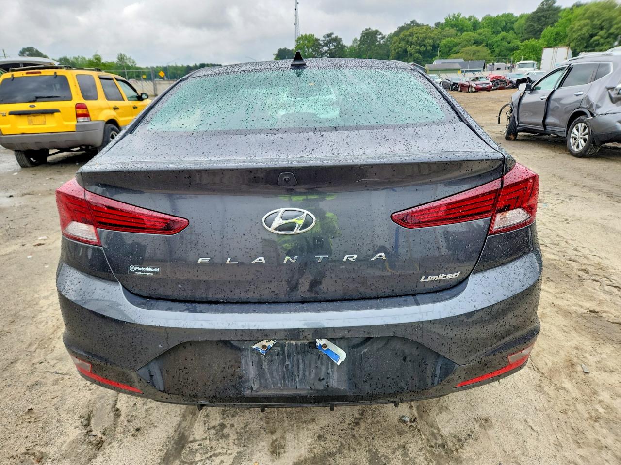 2020 Hyundai Elantra Limited Gray vin: 5NPD84LF2LH551667