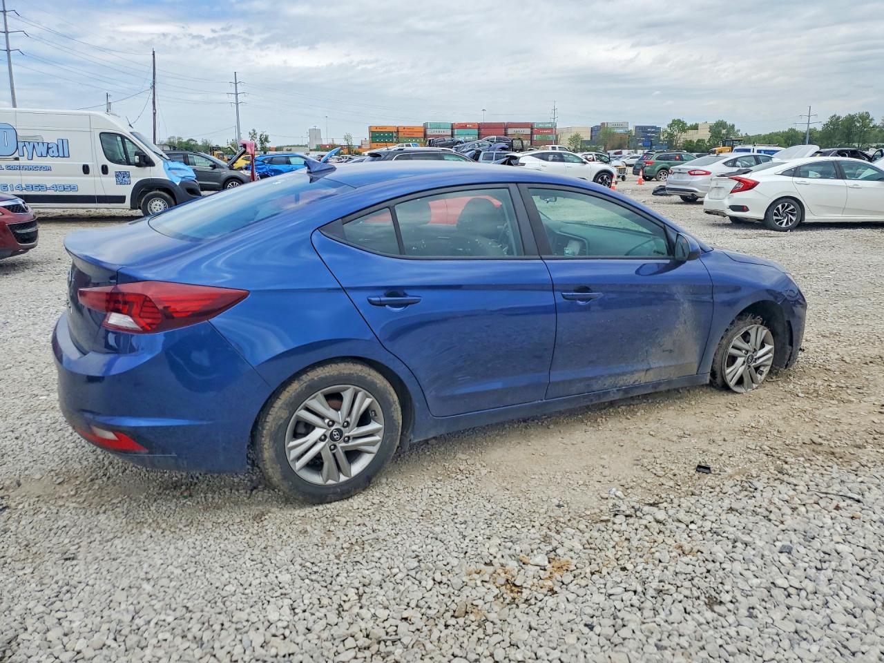2020 Hyundai Elantra Sel Синий vin: 5NPD84LF2LH573099