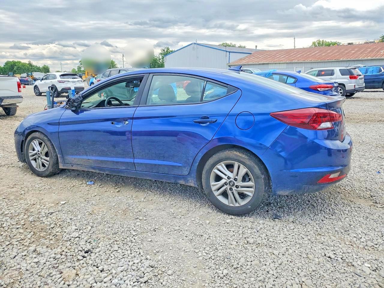 2020 Hyundai Elantra Sel Синий vin: 5NPD84LF2LH573099