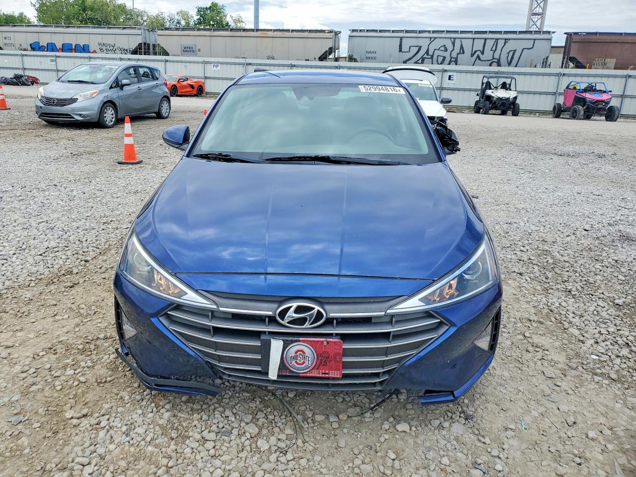 2020 Hyundai Elantra Sel Синий vin: 5NPD84LF2LH573099