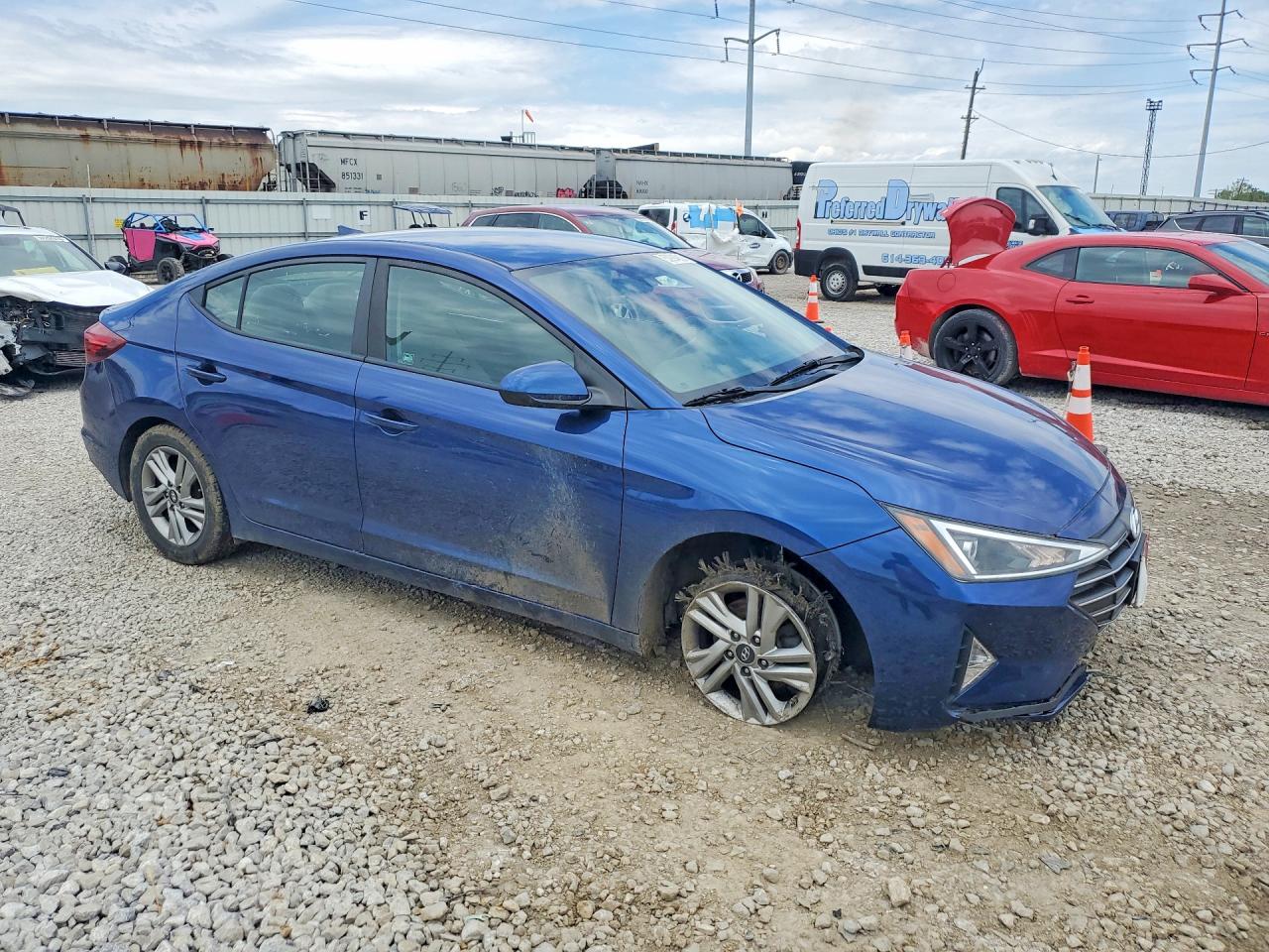 2020 Hyundai Elantra Sel Синий vin: 5NPD84LF2LH573099