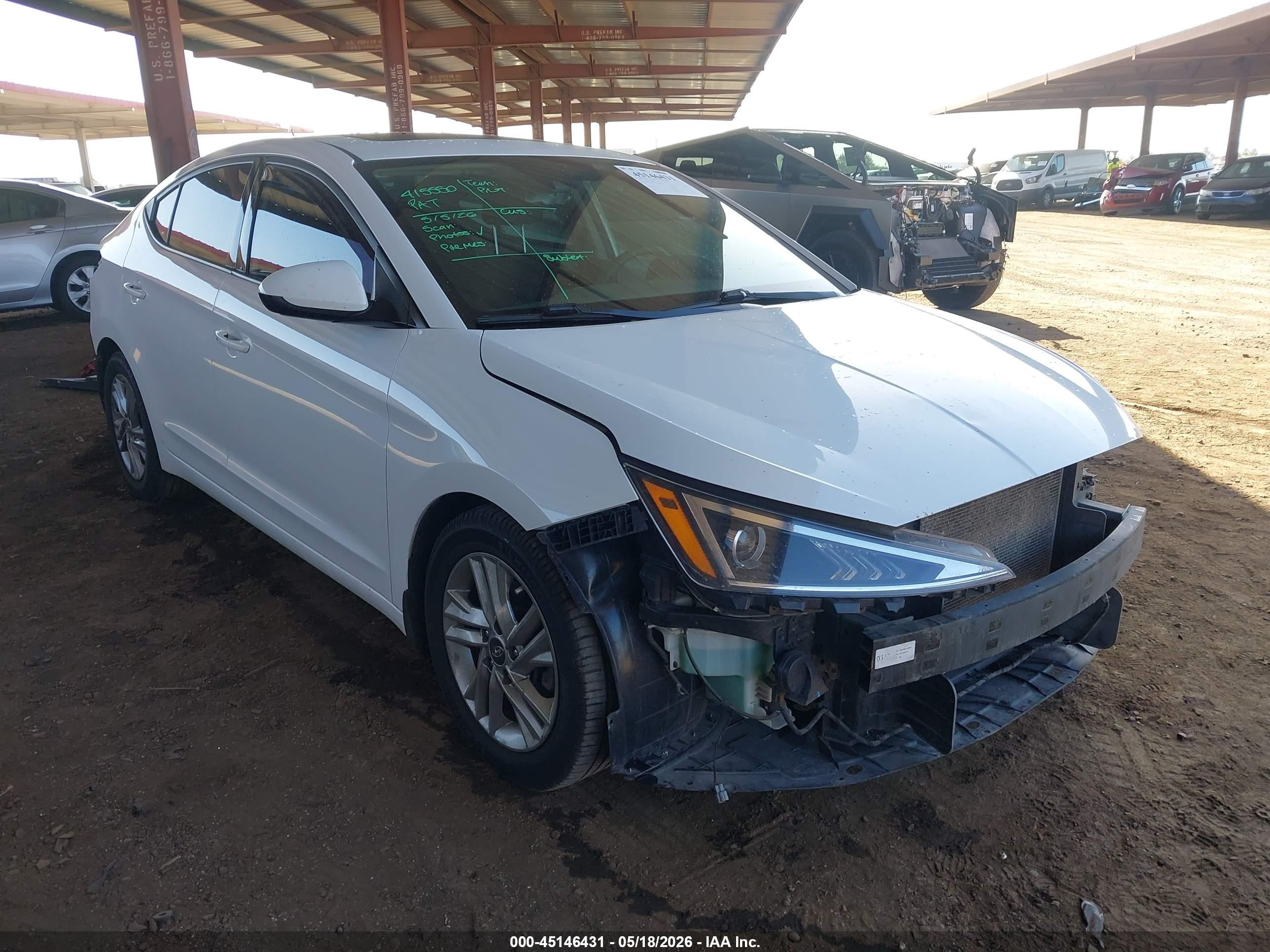 2020 Hyundai Elantra Value Edition White vin: 5NPD84LF2LH605419