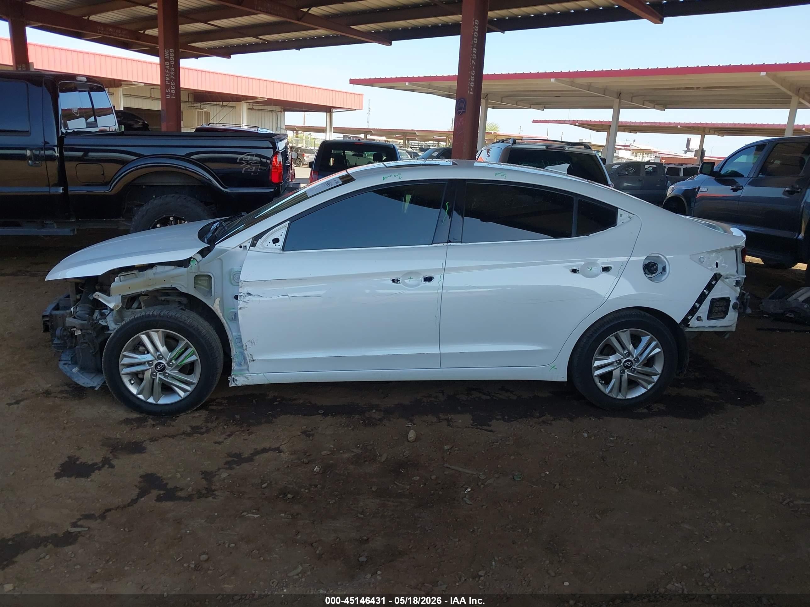 2020 Hyundai Elantra Value Edition White vin: 5NPD84LF2LH605419