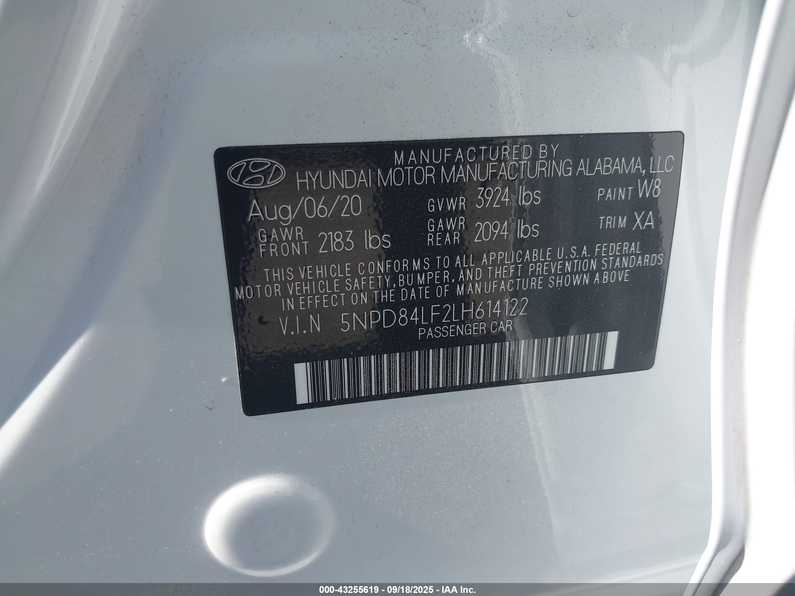 2020 Hyundai Elantra Value Edition White vin: 5NPD84LF2LH614122