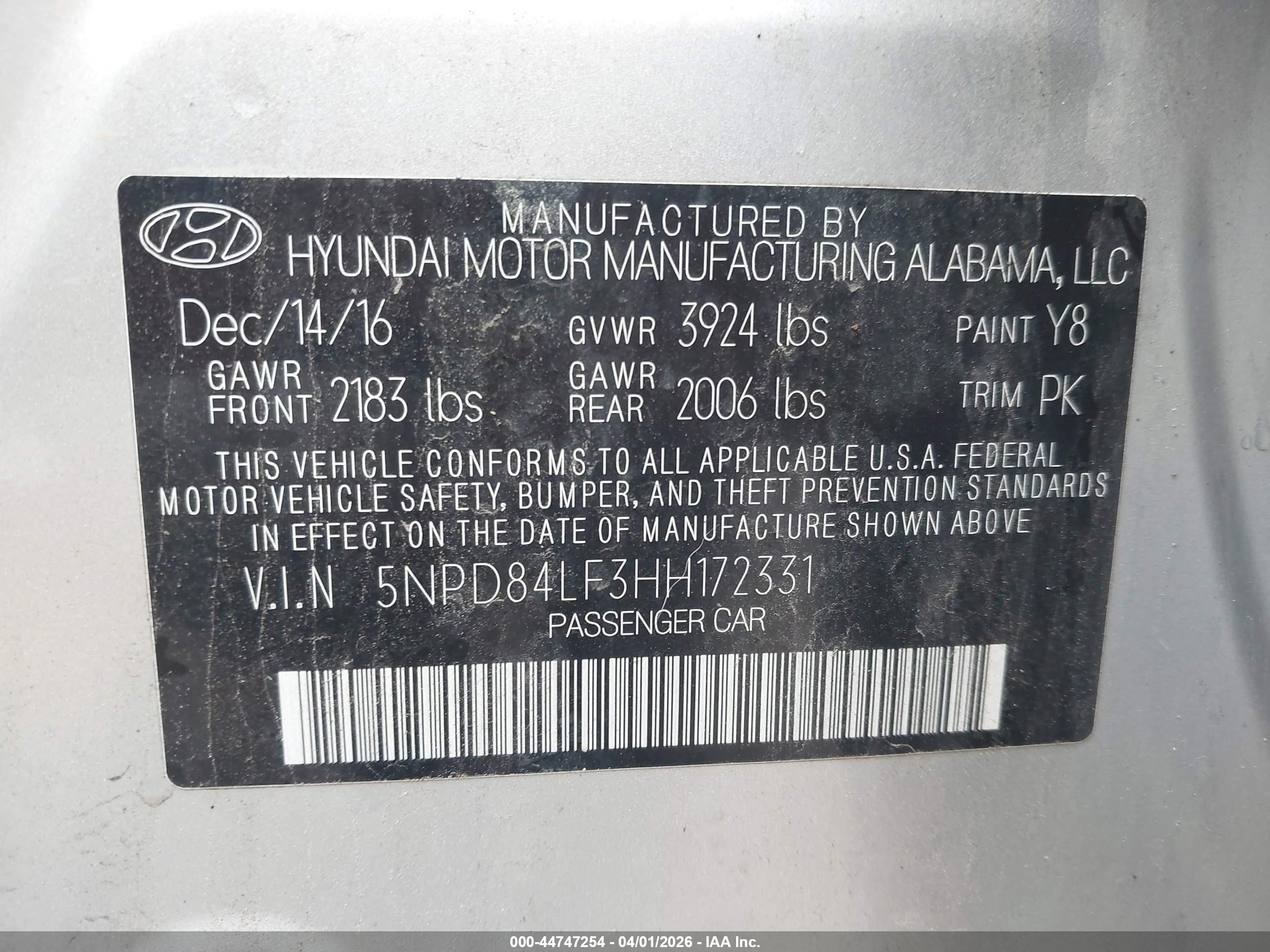 2017 Hyundai Elantra Se Серебряный vin: 5NPD84LF3HH172331