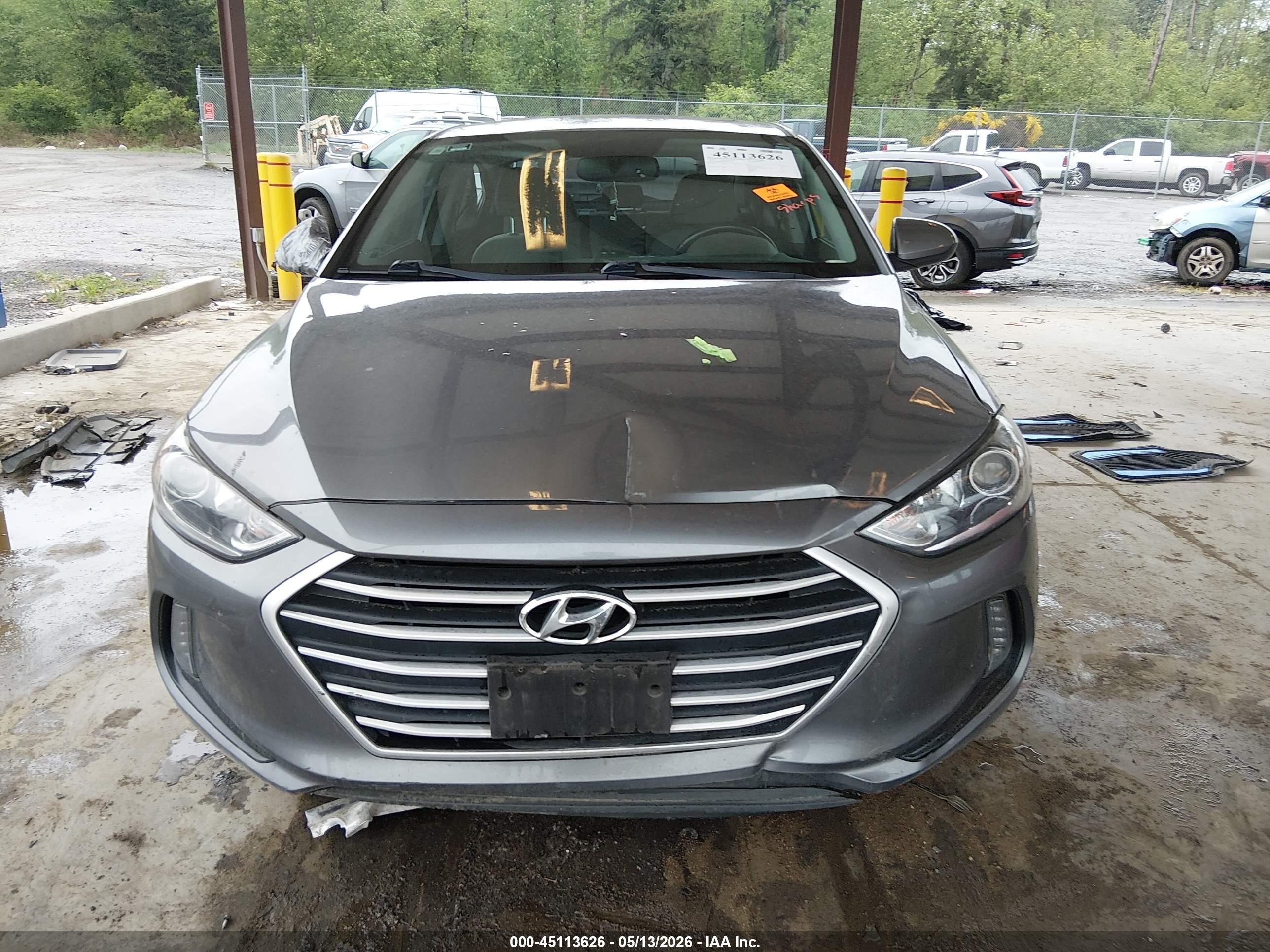 2018 Hyundai Elantra Value Edition Gray vin: 5NPD84LF3JH324601