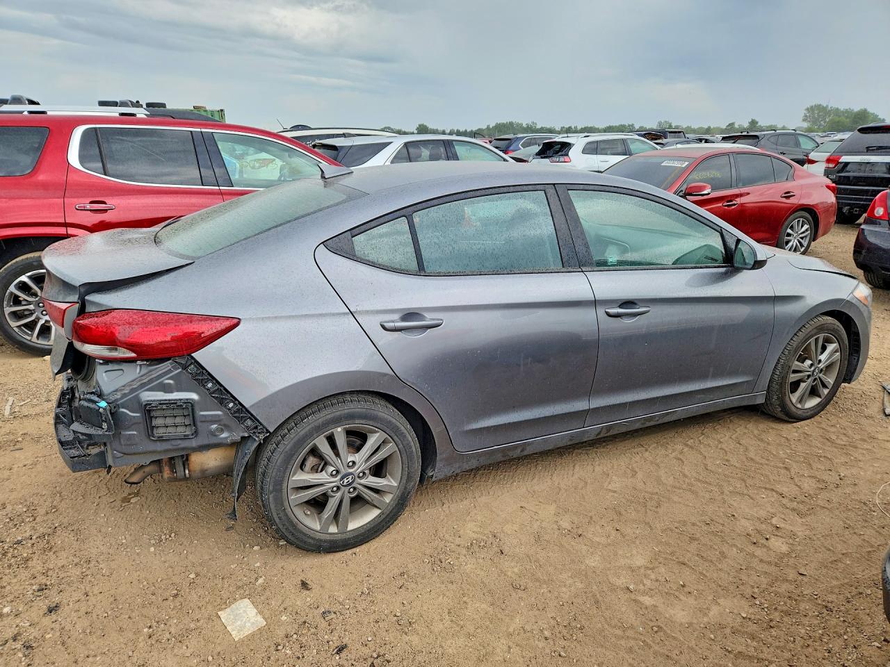 2018 Hyundai Elantra Sel Серый vin: 5NPD84LF3JH342676