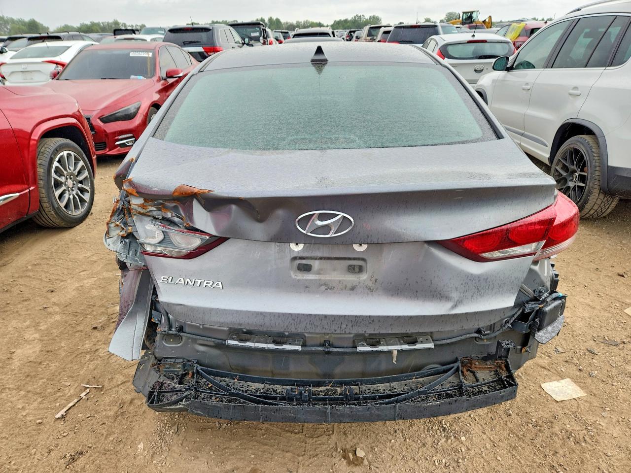 2018 Hyundai Elantra Sel Серый vin: 5NPD84LF3JH342676