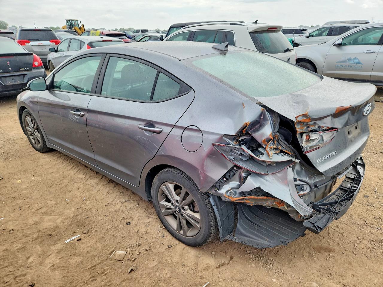 2018 Hyundai Elantra Sel Серый vin: 5NPD84LF3JH342676