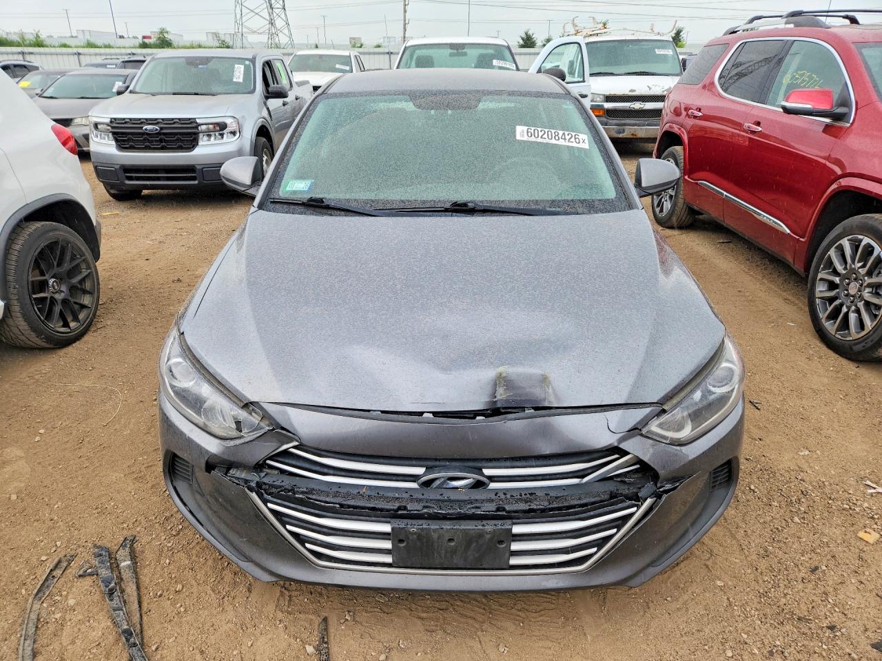 2018 Hyundai Elantra Sel Серый vin: 5NPD84LF3JH342676