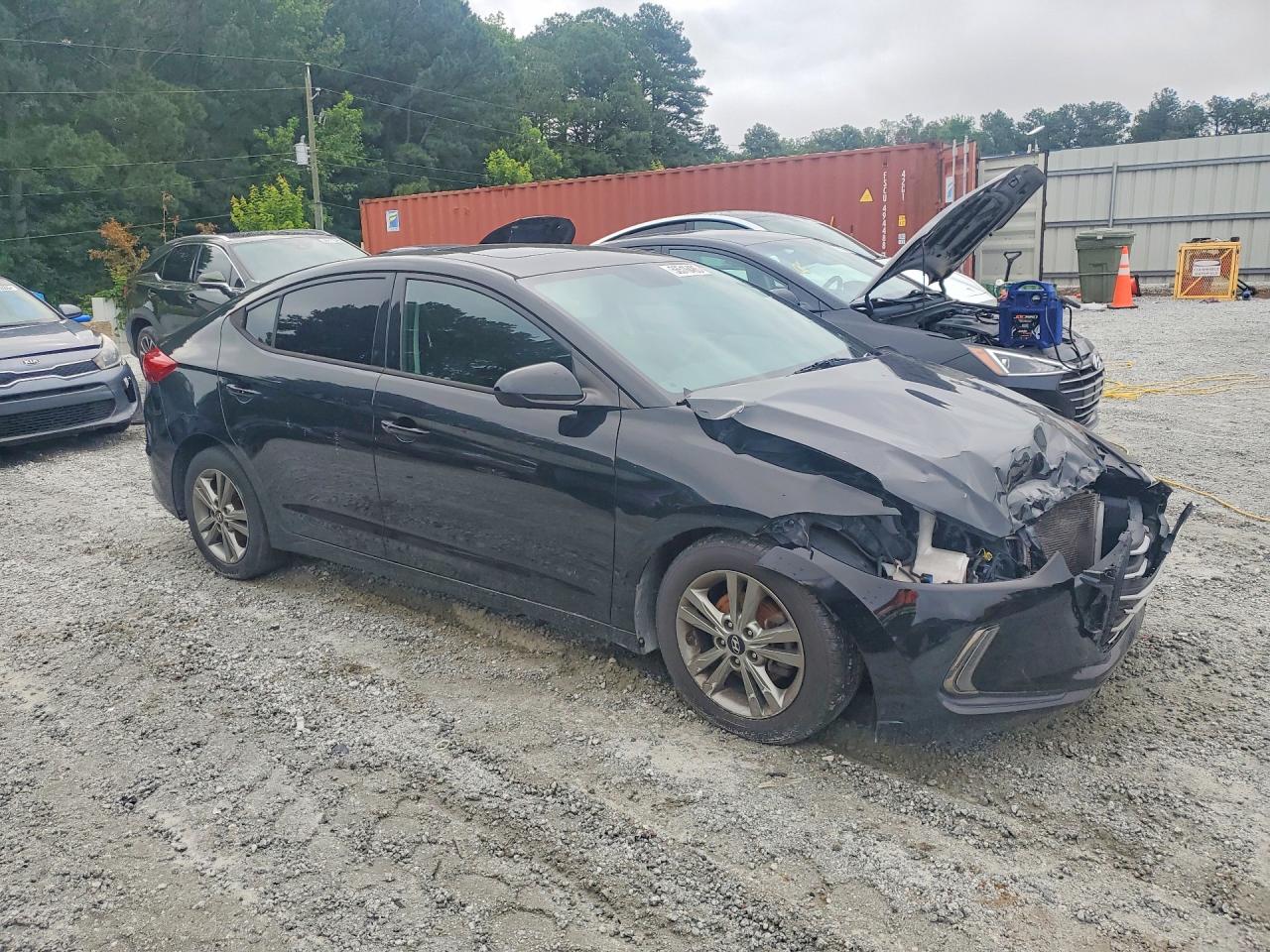2018 Hyundai Elantra Value Edition Black vin: 5NPD84LF3JH363804
